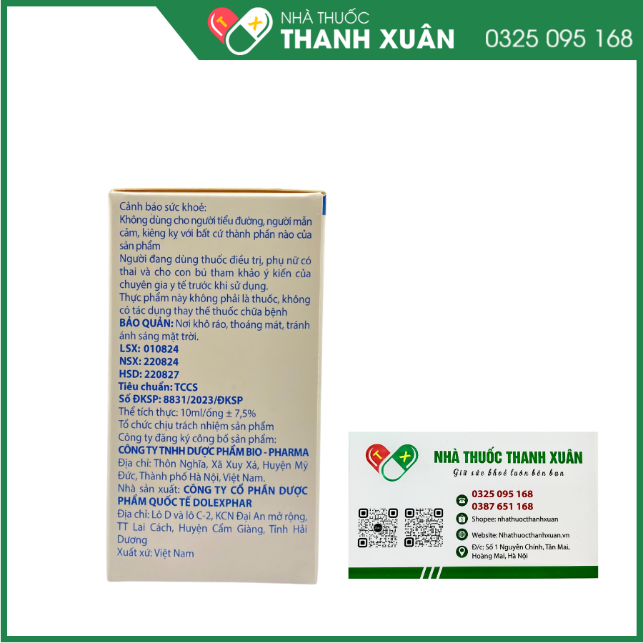 Thydolin + giúp tăng cường sức đề kháng cho cơ thể bé